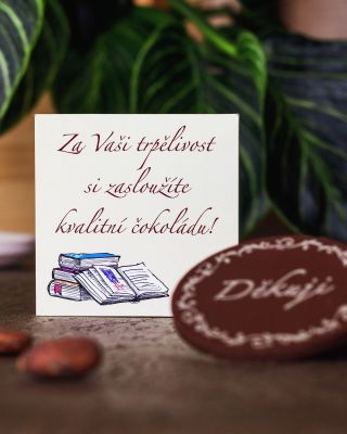 Oslaďte učitelům konec školního roku ručně vyrobenou čokoládou s reliéfem nebo balíčkem dobrot obalených v čokoládě s...