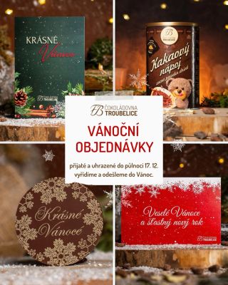 🎁 POSLEDNÍ 3 DNY NA VÁNOČNÍ OBJEDNÁVKY 🎁 Pokud vám ještě chybí sladké dárky pod stromeček, suroviny na pečení nebo...